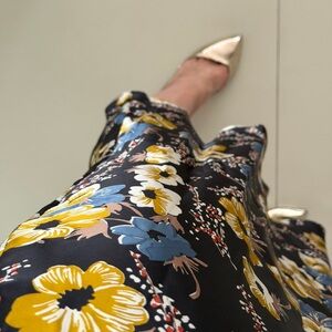 Ralph Lauren Black Floral Skirt